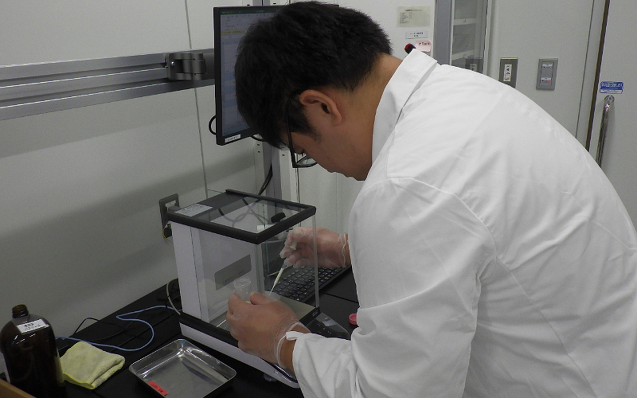 栄養成分検査の様子