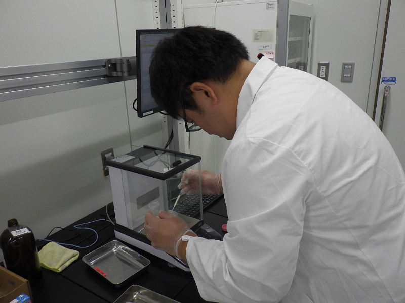 栄養成分検査の様子
